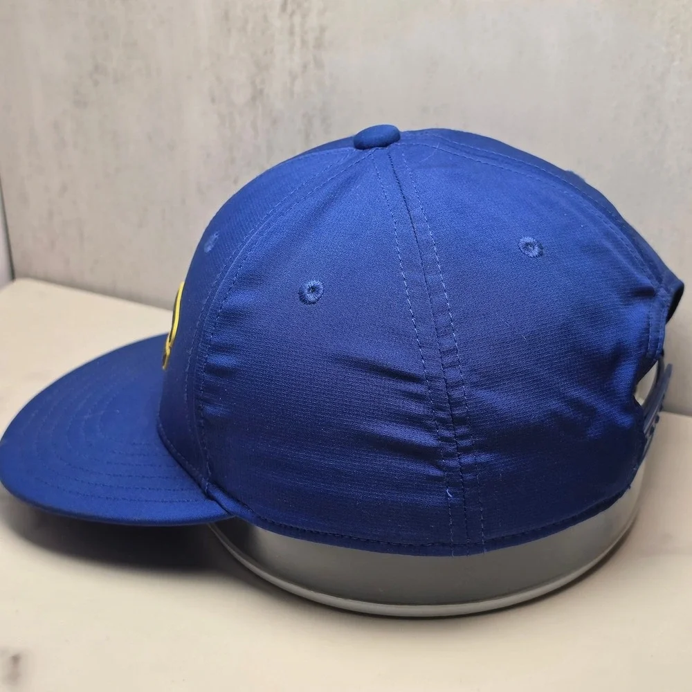 Under Armour SC30 Stephen Curry Youth Snapback Hat Blue Yellow Flat Brim Cap